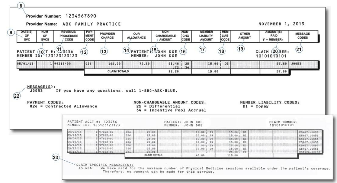 Explanation Of Benefits Eob Overview Therabill 0218