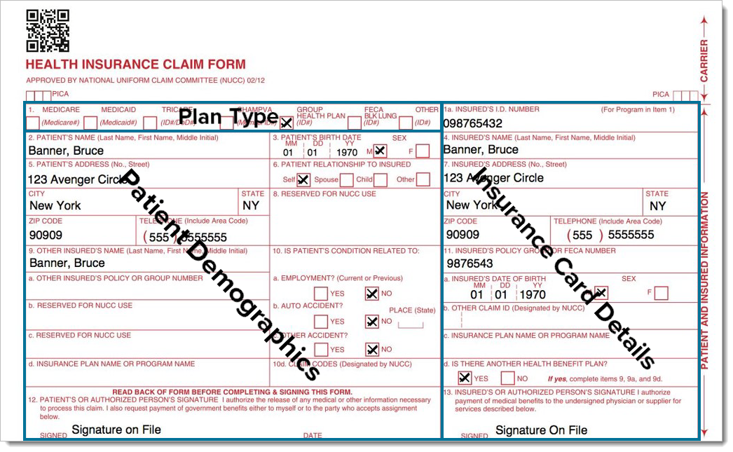 Insurance Claim Form 1500