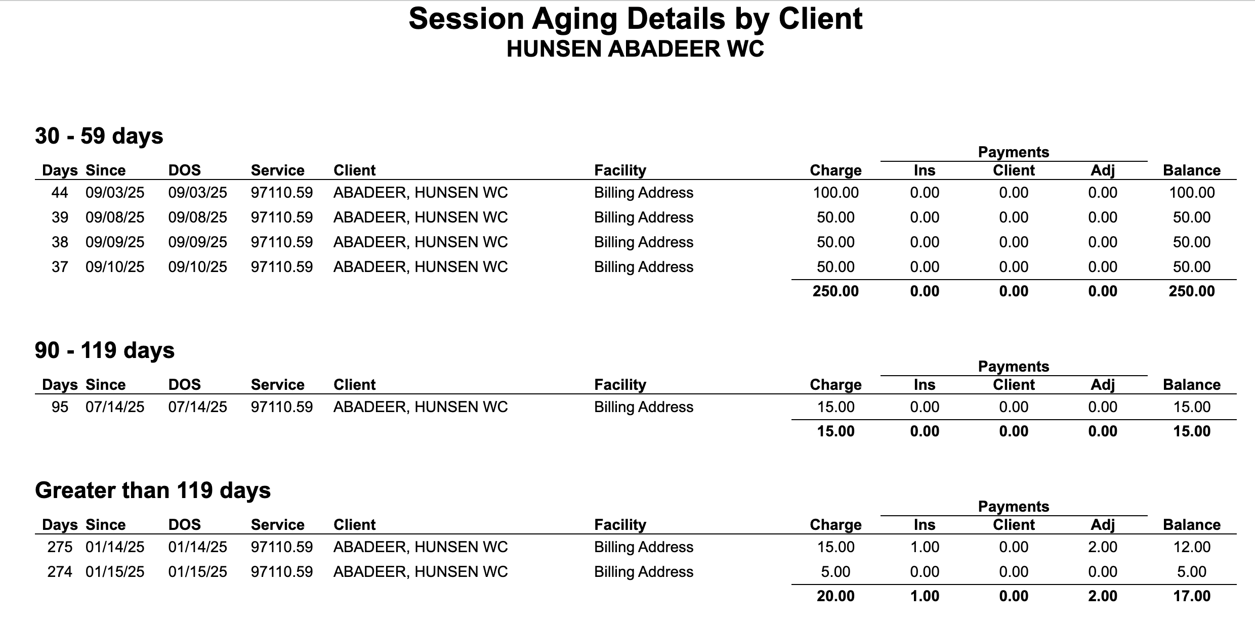 Therabill_Session_AgingDetailsbyClient.png